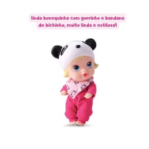 Boneca Little Dolls Soninho Faz Xixi - Divertoys Pandinha