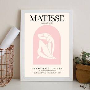 Quadro Arte Matisse Rosa Pink 45X34Cm