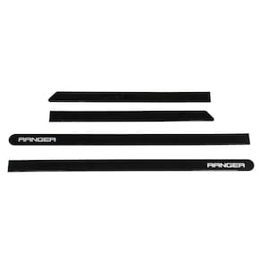 Jogo De Friso Lateral Pintado Preto Gales Ranger