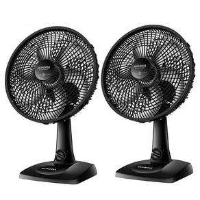 Kit 2 Ventiladores de Mesa Mondial 6 Pás VSP-30-B Super Power 127V