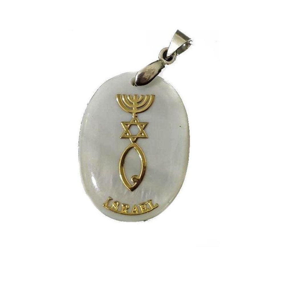 Pingente Simbolo Messiânico - Direito De Israel