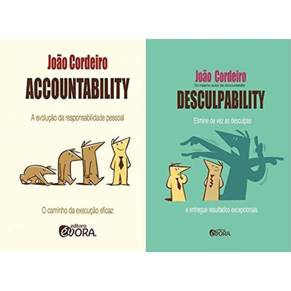 Kit 2 Livros João Cordeiro Accountability + Desculpability