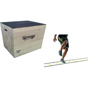 Jump Box 16 40X35X45 Cm + Escadinha De 6 Degraus