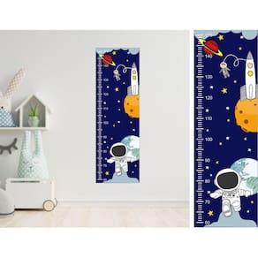 Régua Crescimento Astronauta 1,00x30cm - Fácil Instalação