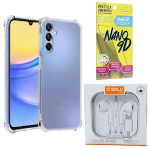 Capinha Antishock Galaxy A05S + Fone Tipo-C + Pelicula 9D