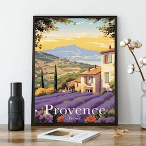 Quadro Decorativo Provence - France 24X18Cm
