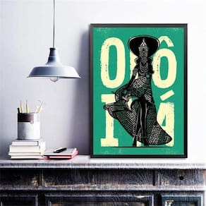 Quadro Poster Candomblé Iemanjá 33X24Cm