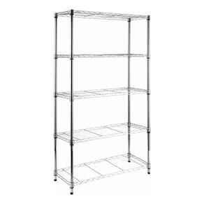 Estante Organizadora Cromada 190x121x45cm Com Rodas