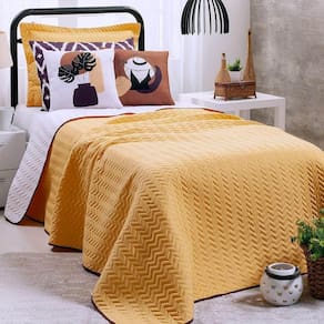 Cobre Leito Solteiro Colorful Dupla Face 200 Fios 5 Peças Summer Soul