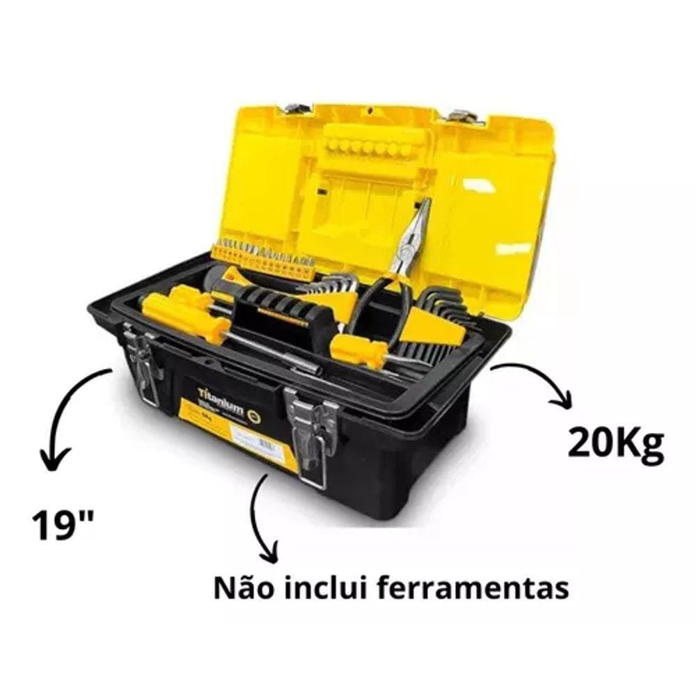 Caixa De Ferramentas 19 Carga Maxima 20Kg Titanium - 7512