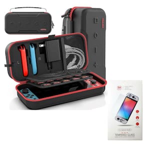 Case Nintendo Switch Oled Espaço Carregador Oivo + Película