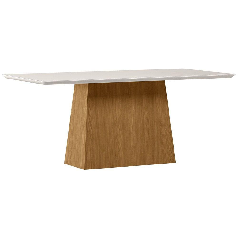 Mesa Bárbara 180x90cm - Ypê/Off White