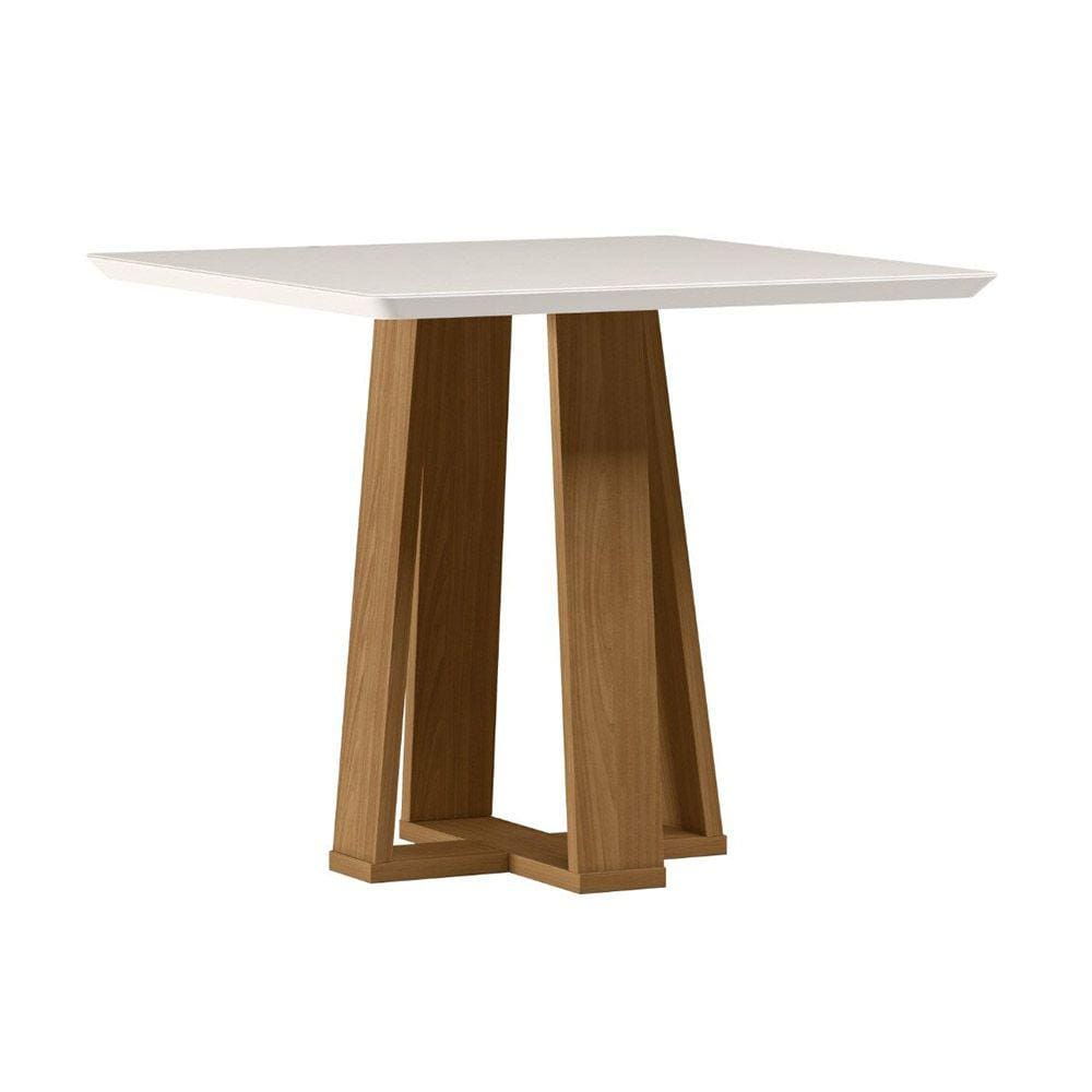 Mesa Valencia 90x90cm - Ypê/Off White