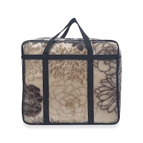 Bolsa sacola cristal PVC transparente organizador 50x40x25cm