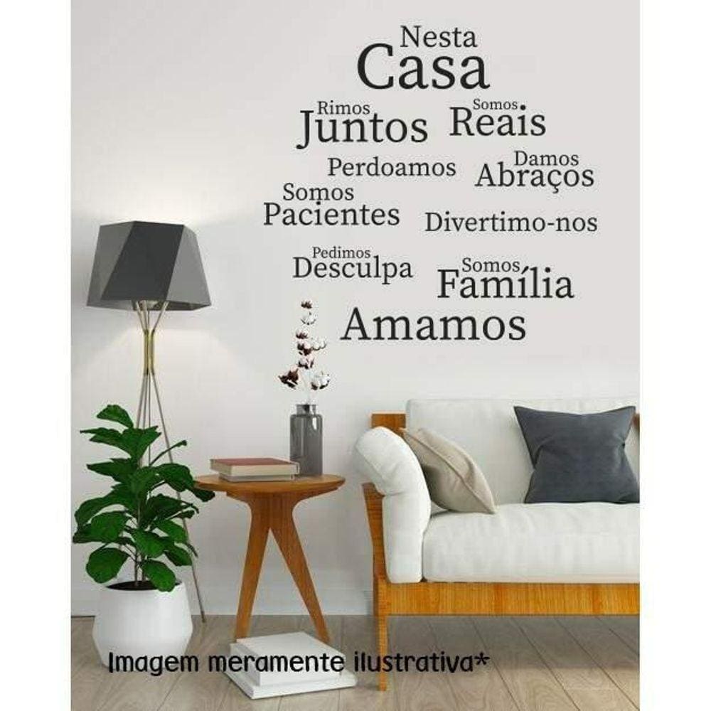 Adesivo De Parede Nesta Casa Mod01