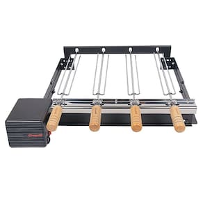 Churrasqueira Giragrill Regulável com 4 espetos Bivolt
