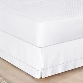 Saia Para Cama Box Solteiro Ponto Palito 1 Peça Branco
