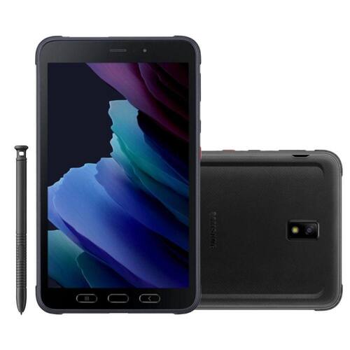 Tablet Samsung Galaxy Tab Active 3 com Caneta 4G Wi-Fi 64GB 4GB RAM Câmera Traseira 13MP Tela 8" Preto