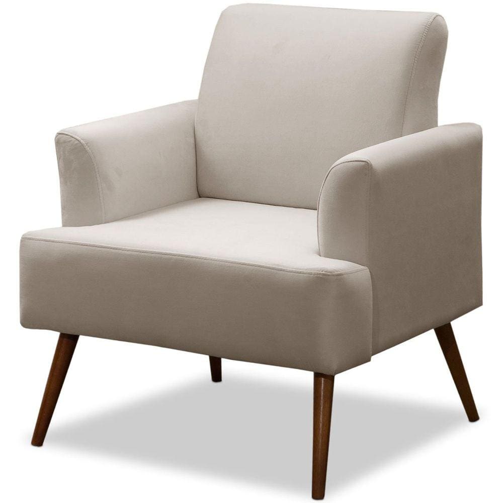 Poltrona Decorativa Pisa com Pés Palito