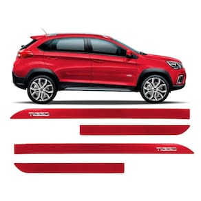 Friso Escrita Cromada Chery Tiggo 2 Vermelho Perolizado