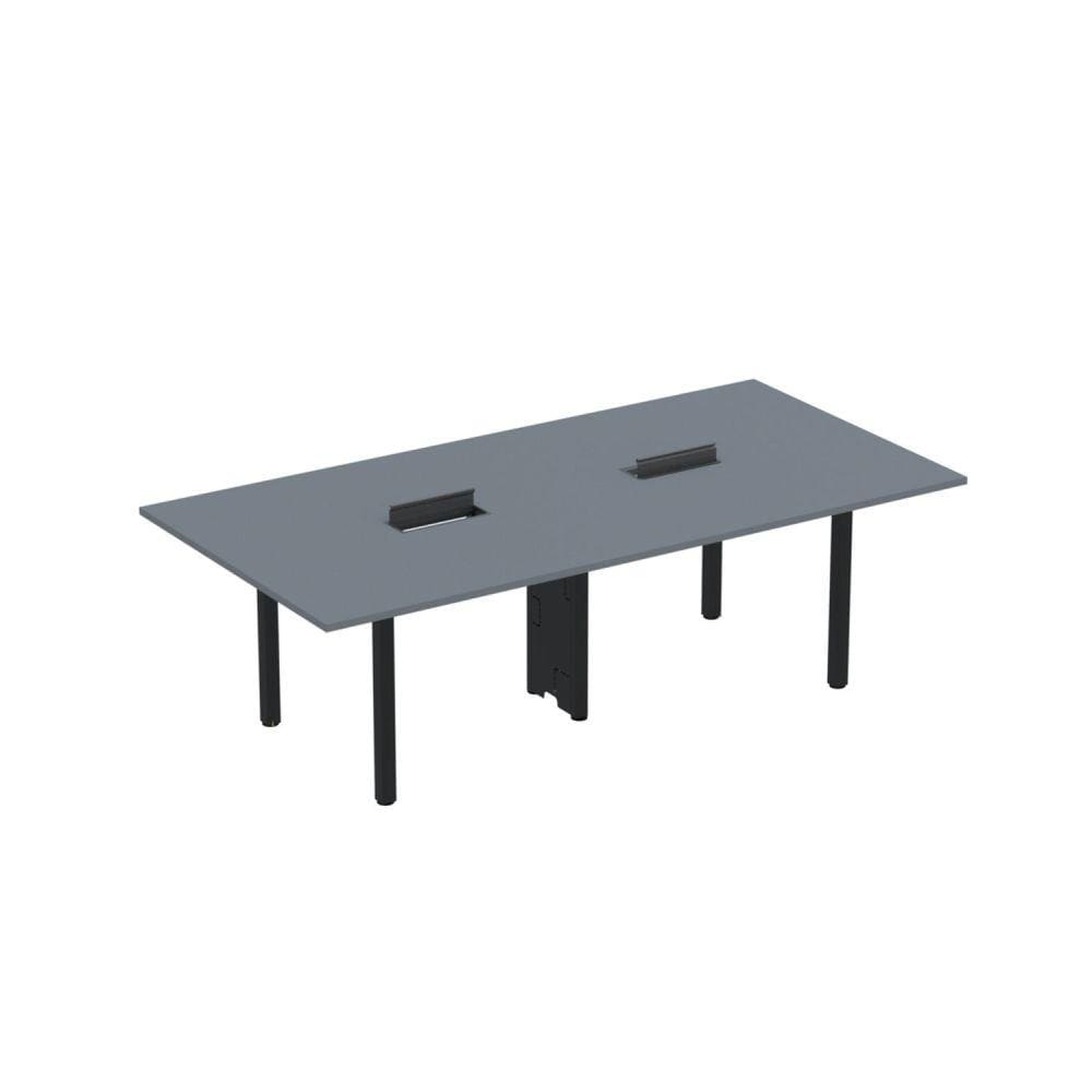 Mesa Reunião 240cm X 140cm Mrcpb2414 Grafito/Preto