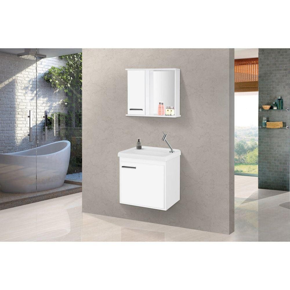 Conjunto para Banheiro Arts 45 Cm Branco