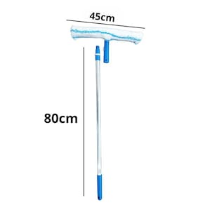 Rodo Combinado Limpa Vidros 35 Cm Bralimpia Com Cabo De 80Cm