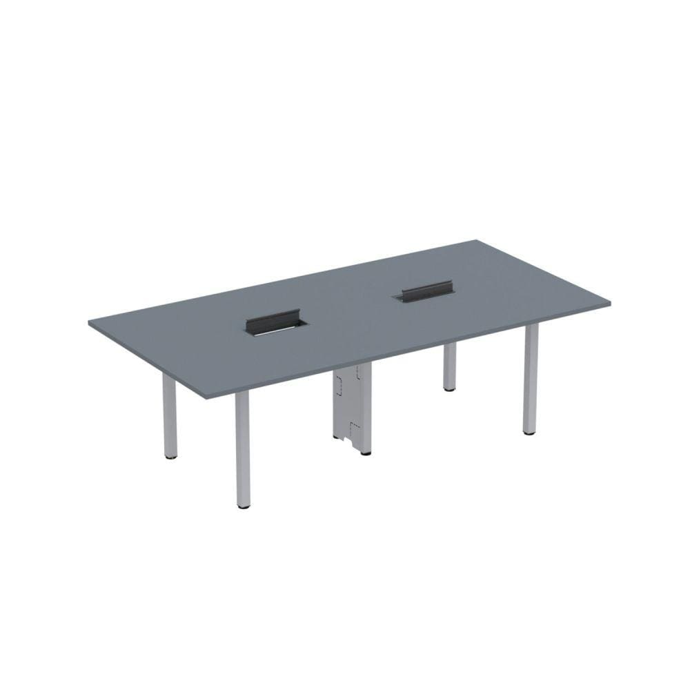 Mesa Reunião 240cm X 140cm Mrcpb2414 Grafito/Cinza