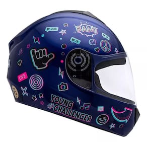 Capacete Infantil Azul Fly Young Hg Live