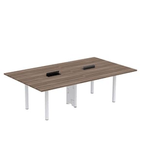 Mesa Reunião 240cm X 140cm Mrcpb2414 Walnut/Branco