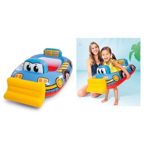 Boia Carrinho Trator Infantil Baby Com Assento Intex 84X58Cm
