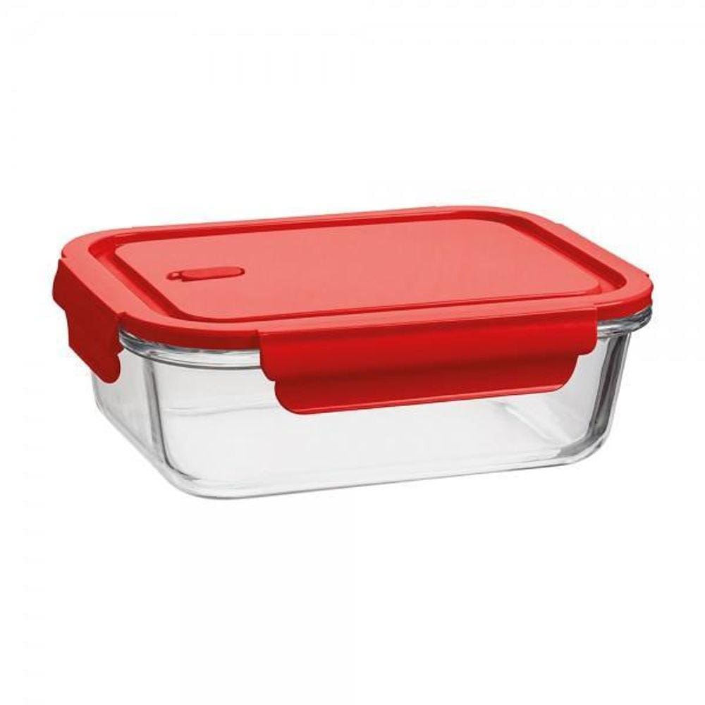 Pote De Alimentos De Vidro Hermético 1,040Ml C/Tampa Prática