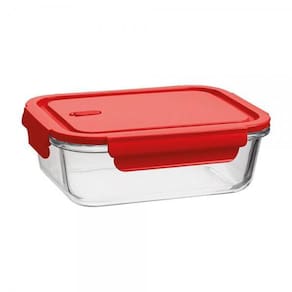 Pote De Alimentos De Vidro Hermético 1,040Ml C/Tampa Prática