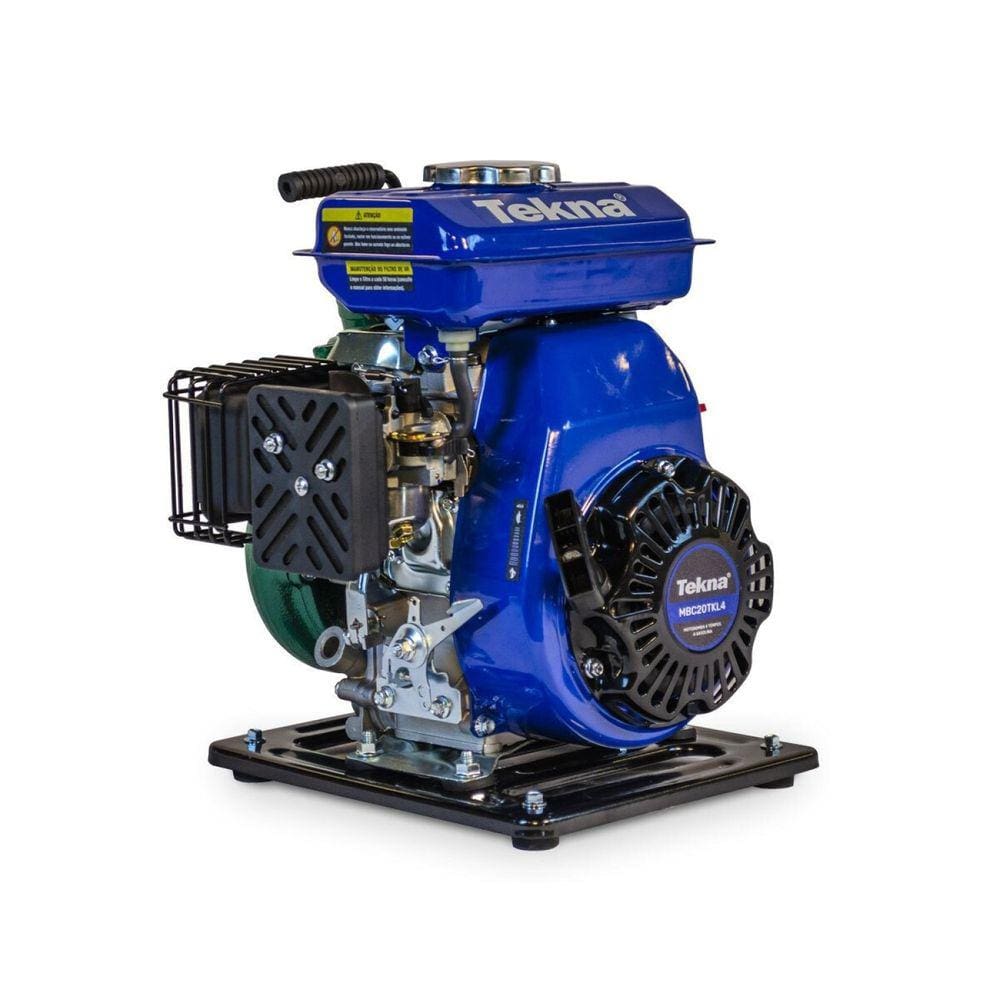 Motobomba Centrífuga Ferro Fundido 2 X 2 Motor À Gasolina 4t 98cc com Alça Tekna