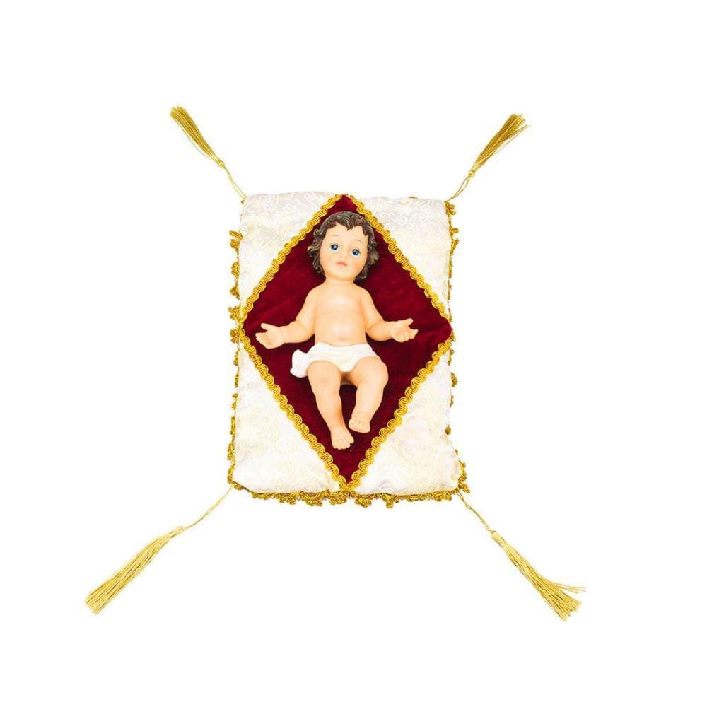 Menino Jesus na Manjedoura 19cm - Enfeite de Resina