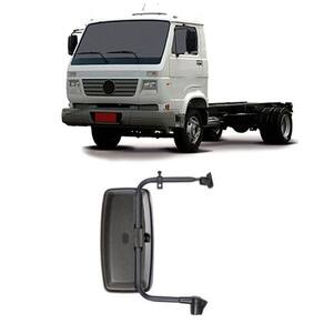 Espelho Retrovisor Plano Completo Caminhão Vw 8.120 8.150 L/D