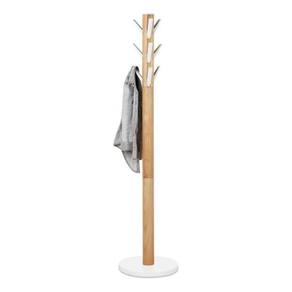 Cabideiro Madeira E Aluminio 9 Hastes Dobraveis 165X57X57Cm