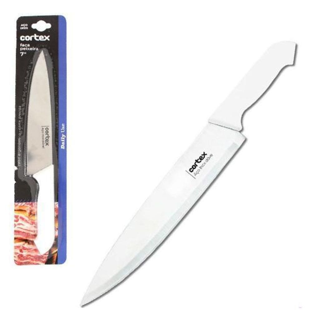 Faca Peixeira 7 Em Inox - Cortex