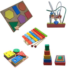 Kit Atividades 05 Brinquedos Pedagógicos - Primeira Infância