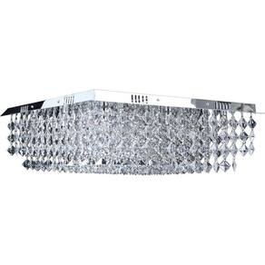 Plafon Lustre Nemesis Em Cristal Asfour Para Led