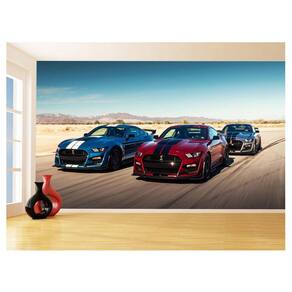 Papel De Parede 3D Carro Shelby Mustang Cobra 3,5M Car73