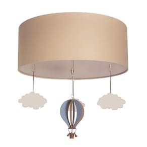 Luminária de Teto Plafon Cúpula 40x15cm Cáqui