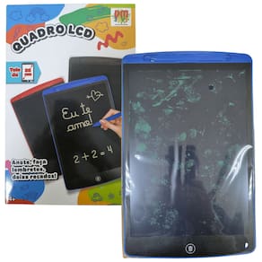 Quadro LCD Para Desenho Infantil Tela 28 cm Azul