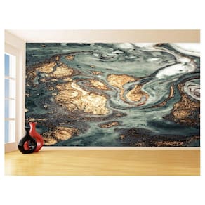 Papel De Parede 3D Estilo Marmore Tintas Cores 3,5M Mbr95