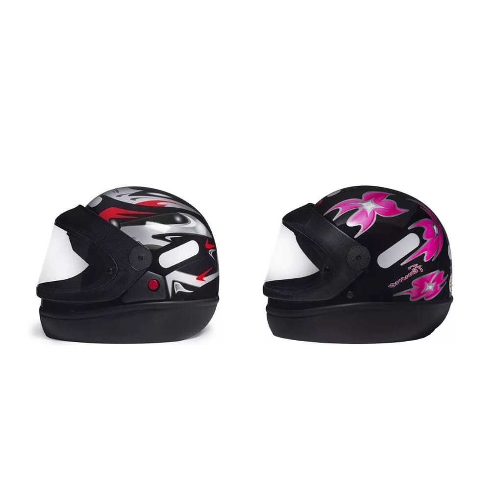 Capacete San Marino Preto Automático Moto Masculino Feminino
