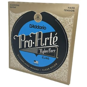 Jogo Cordas Nylon Core Violão Tensão Hard Daddario Ej46 Pro