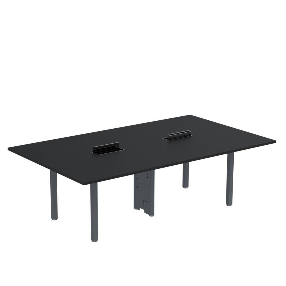 Mesa Reunião 320cm X 120cm Mrcpb3212 Preto/Grafito