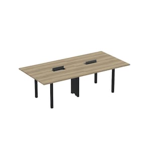 Mesa Reunião 320cm X 120cm Mrcpb3212 Noce Naturalle/Preto