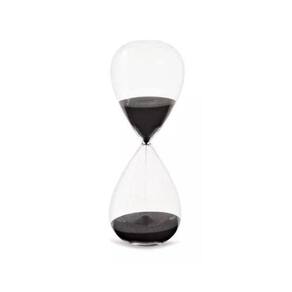 Ampulheta De Vidro Areia Preta 1min 18739-P 6,5x3cm Mart