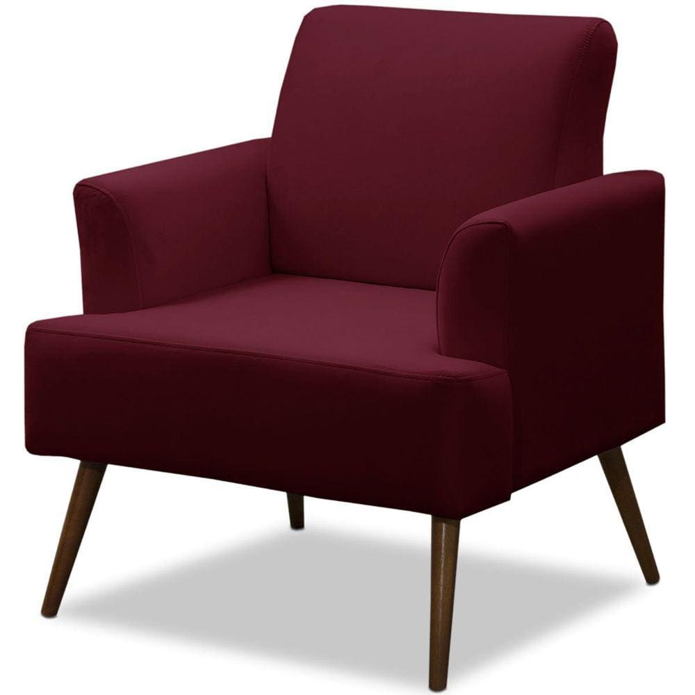 Poltrona Decorativa Pisa com Pés Palito